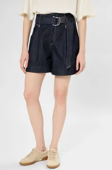 Женские темно-синие джинсовые шорты Синий 25 BOSS 50552465;401