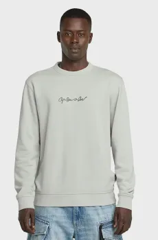 Мужской светло-серый свитшот G-script Серый S G-Star RAW D26407,D257