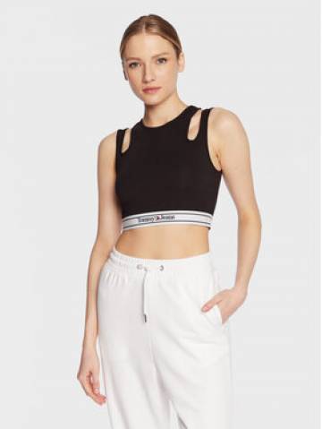 Tommy Jeans Топ Logo DW0DW14892 Чорний Slim Fit Tommy Jeans Топ Logo DW0DW14892 Чорний Slim Fit