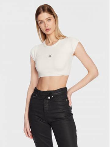 Calvin Klein Jeans Блузка J20J220709 Білий Cropped Fit Calvin Klein Jeans Блузка J20J220709 Білий Cropped Fit