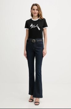 Хлопковая футболка Karl Lagerfeld IKON