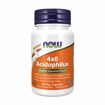 Ацидофилус NOW foods 4*6 Acidophilus, 60 капсул Ацидофилус NOW foods 4*6 Acidophilus, 60 капсул