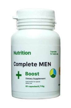 Бустер тестостерона EntherMeal Complete MEN + Boost Dietary Supplement, 60 капсул