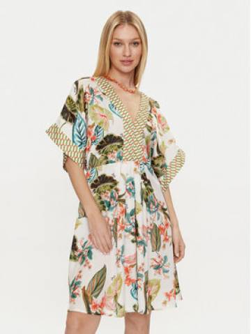 Liu Jo Повсякденна сукня VA4123 TS806 Білий Reglan Fit Liu Jo Повсякденна сукня VA4123 TS806 Білий Reglan Fit