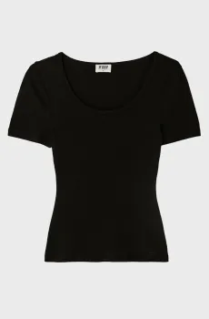 Женская черная футболка Черный L Tally Weijl STSCOORLAS