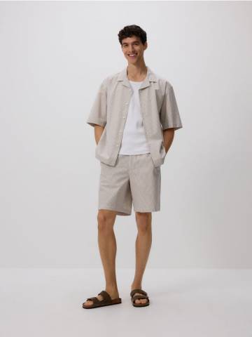 Reserved - Шорти loose - бежевий - YV283-08P