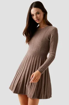 Женское коричневое платье Коричневый S Guess W5BK79.Z3902;G1K8