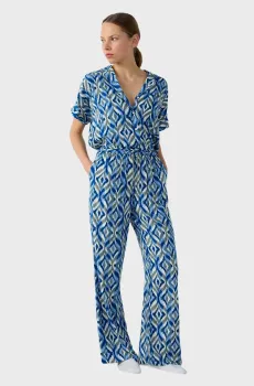 Женские синие брюки с узором ILIAN Синий S Etam 6550808