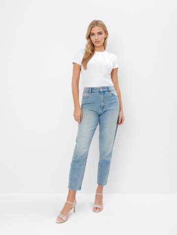 Mohito - Джинси mom fit - синій - 32 Mohito - Джинси mom fit - синій - 32