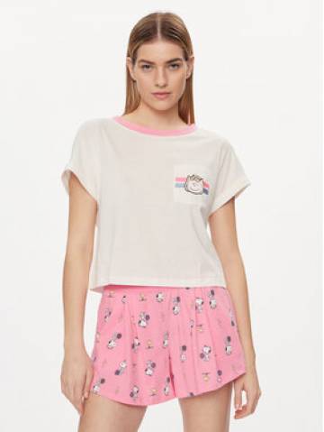 United Colors Of Benetton Сорочка-піжама 30963M05O Écru Regular Fit United Colors Of Benetton Сорочка-піжама 30963M05O Écru Regular Fit