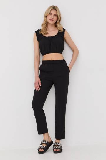 Блузка The Kooples женская цвет чёрный однотонная Блузка The Kooples женская цвет чёрный однотонная