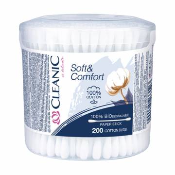 Ватные палочки Cleanic Soft & Comfort, 200 шт Ватные палочки Cleanic Soft & Comfort, 200 шт