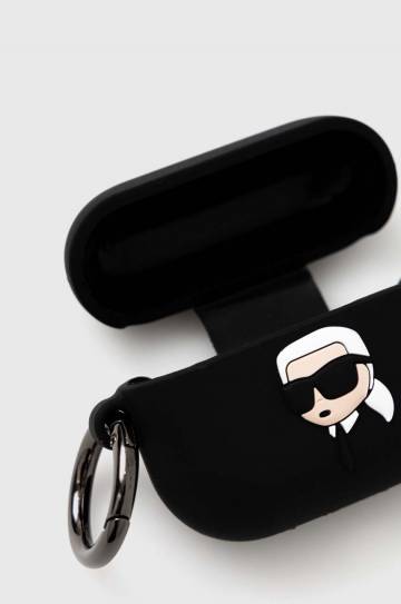 Чехол на airpods Karl Lagerfeld AirPods Pro 2 cover цвет чёрный