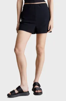 Женские черные шорты SEERSUCKER Черный L Calvin Klein Jeans J20J223424