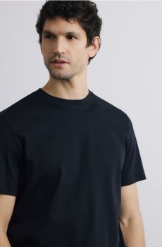 Reserved - Футболка regular fit з мерсеризованої бавовни - чорний - 969HL-99X