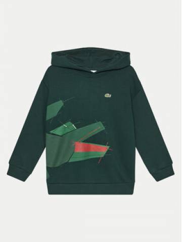 Lacoste Світшот SJ2561 Зелений Oversize Lacoste Світшот SJ2561 Зелений Oversize