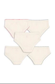 Хлопковые детские трусики Konges Sløjd MINNA GIRL UNDERPANTS GOTS 5 шт