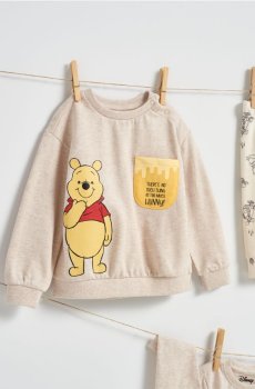 Світшот crewneck Winnie the Pooh - кремовий