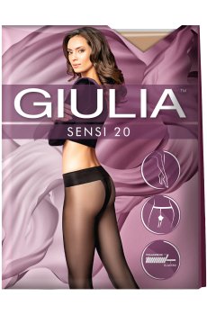 Колготки женские Giulia Sensi без шортиков, 20 DEN, Caramel, размер 4