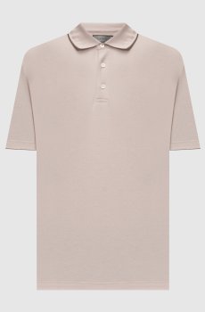 Бежевое поло с кашемиром