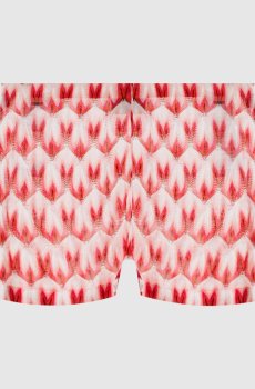 Розовые шорты в узоре