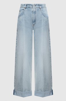 Голубые джинсы с патчем логотипа