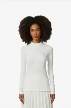 Женская белая футболка Белый 40 Lacoste TF127970V