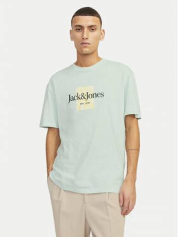 Jack&Jones Футболка Lafayette 12250436 Зелений Relaxed Fit Jack&Jones Футболка Lafayette 12250436 Зелений Relaxed Fit