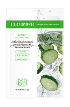 Уценка! Тканевая маска для лица Lamelin Calming Moisture Mask Pack Cucumber, 23 г