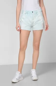 Женские голубые джинсовые шорты Голубой 25 Guess W1GD19.D4DQ2;DBL4
