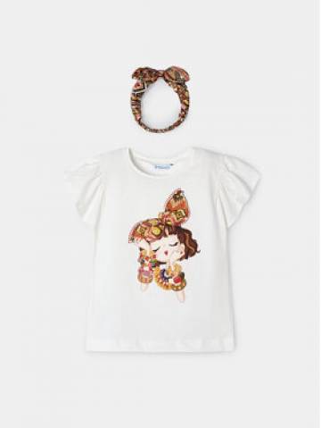 Mayoral Футболка 3089 Білий Regular Fit Mayoral Футболка 3089 Білий Regular Fit
