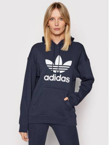 adidas Світшот adicolor Trefoil HE6951 Cиній Regular Fit adidas Світшот adicolor Trefoil HE6951 Cиній Regular Fit