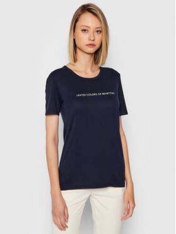 United Colors Of Benetton Футболка 3GA2E16A2 Cиній Regular Fit United Colors Of Benetton Футболка 3GA2E16A2 Cиній Regular Fit
