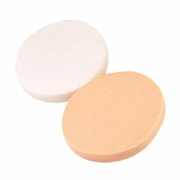 Набор спонжей для макияжа Cosmo Shop Круг, бело-бежевый, 2 шт (CS064WB)