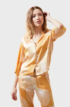 Женская желтая рубашка SAB Желтый M Etam 6521329