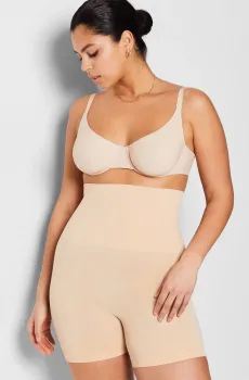 Женские бежевые моделирующие трусики-шортики POWER Бежевый L Etam 6521070