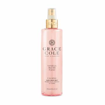 Мист для тела и волос Grace Cole Calming Hair & Body Mist Vanilla Blush & Peony, 250 мл Мист для тела и волос Grace Cole Calming Hair & Body Mist Vanilla Blush & Peony, 250 мл
