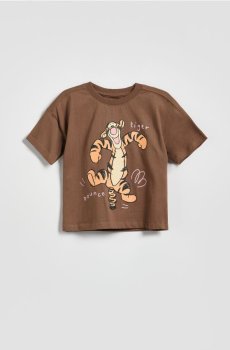 Reserved - Футболка Winnie the Pooh - темно коричневий - 041IT-89X