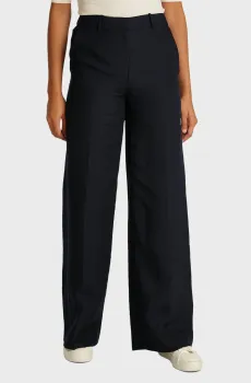 Женские черные брюки LINEN BLEND Черный 38 Calvin Klein K20K208381