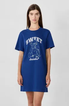 Женская темно-синяя ночная рубашка DEDDY Синий M Etam 6555191