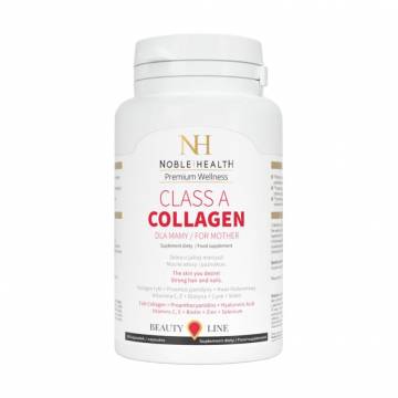 Комплекс для ухода за волосами, кожей и ногтями Noble Health Premium Wellnes Class A Collagen для мам, 90 капсул Комплекс для ухода за волосами, кожей и ногтями Noble Health Premium Wellnes Class A Collagen для мам, 90 капсул