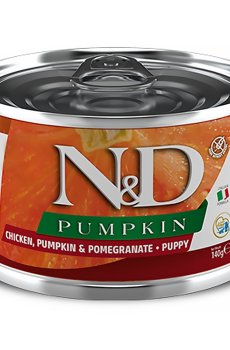 Влажный корм для щенков мелких пород Farmina N&D Pumpkin с тыквой, курицей и гранатом, 140 г