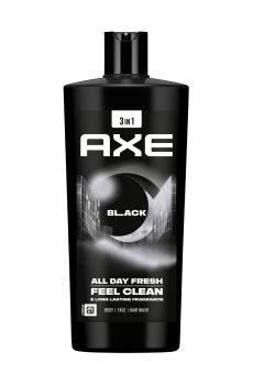 Гель для волос, лица и тела 3 в 1 Axe Black All Day Fresh Body Face Hair Wash, 700 мл