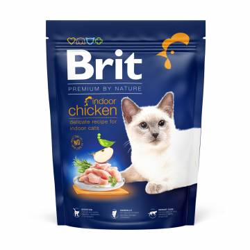 Сухой корм для кошек, обитающих в помещении Brit Premium by Nature Cat Indoor с курицей, 300 г Сухой корм для кошек, обитающих в помещении Brit Premium by Nature Cat Indoor с курицей, 300 г