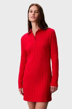 Женское красное платье JACQUARD Красный M Calvin Klein Jeans LV047D228G