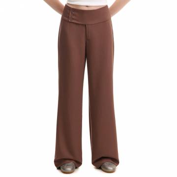Cropp - Широкі штани - коричневий Cropp - Широкі штани - коричневий