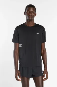Мужская черная футболка Athletics Graphic Черный S New Balance MT53216BK