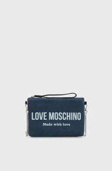 Женский темно-синий джинсовый клатч Синий ONESIZE Love Moschino JC4060PP1OLG170A