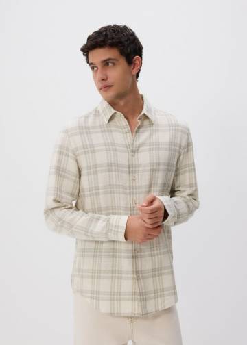 Reserved - Картата сорочка regular fit - блідо-зелений - 043EH-07P Reserved - Картата сорочка regular fit - блідо-зелений - 043EH-07P