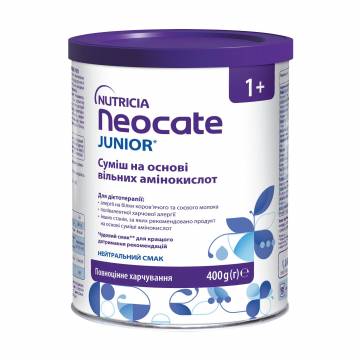 Энтеральное питание Nutricia Neocate Junior для специальных медицинских целей, от 1 года, 400 г Энтеральное питание Nutricia Neocate Junior для специальных медицинских целей, от 1 года, 400 г